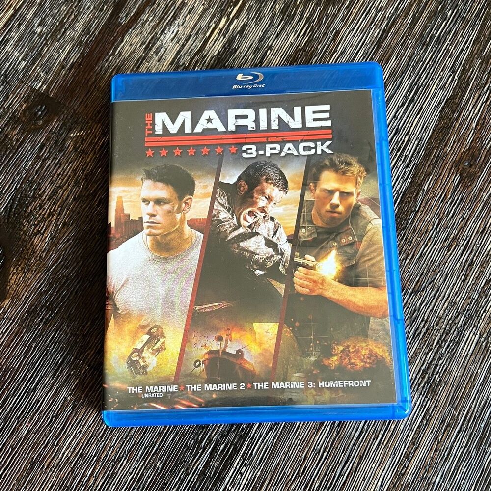 The Marine Movie 3-Pack Blu-ray John Cena Action Trilogy Marine 2 3 Homefront